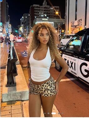 Statement Piece Leopard Sequin Micro Shorts - Brown/Combo